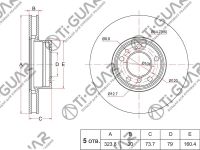 Диск тормозной TG-34111165859*Ti•GUAR