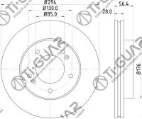 Диск тормозной TG-41441-09000/RN1620V*TI-GUAR